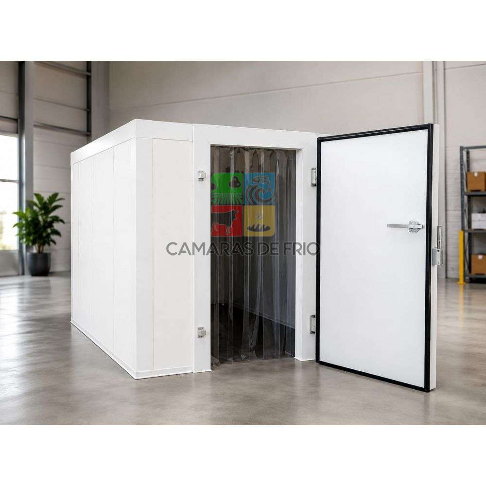 Fotografía real de una cámara modular de refrigeración